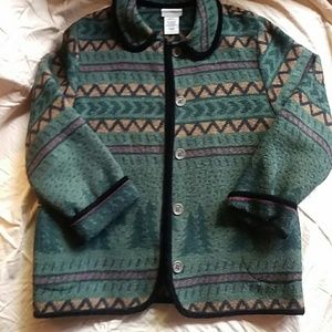 Fleece wool jacket